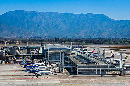 国际机场,圣地亚哥,城市,区域,智利