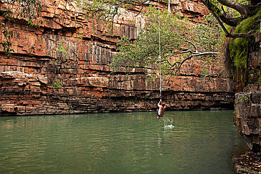 秋千,洞穴,靠近,金伯利地区,西澳大利亚州,澳大利亚