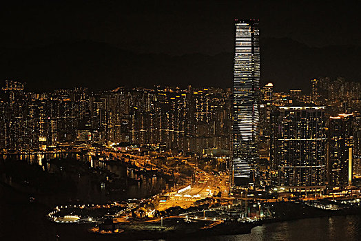 夜,香港太平山