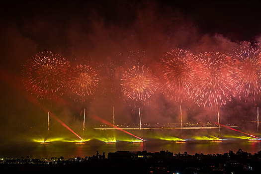 珠海市庆祝建国70周年烟花汇演