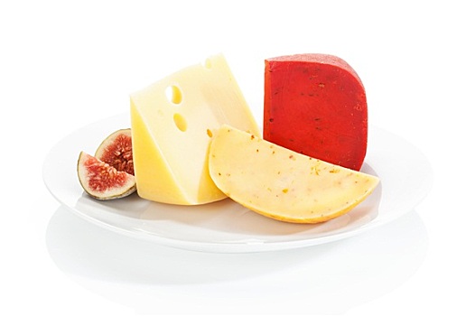 奶酪,盘子,隔绝,白色背景,背景