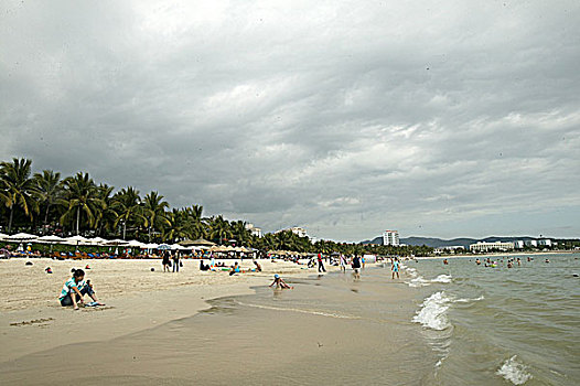 三亚大东海海滩
