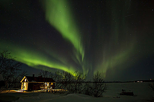 瑞典－阿比斯库的北极光