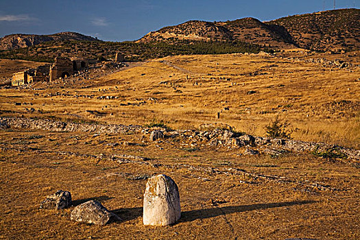 古迹,希拉波里斯,爱琴海,土耳其