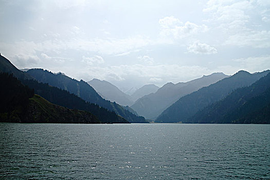 新疆,天山,天池,高山湖泊,淡水湖