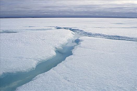 水道,冰,春天,解冻,北极国家野生动物保护区,阿拉斯加