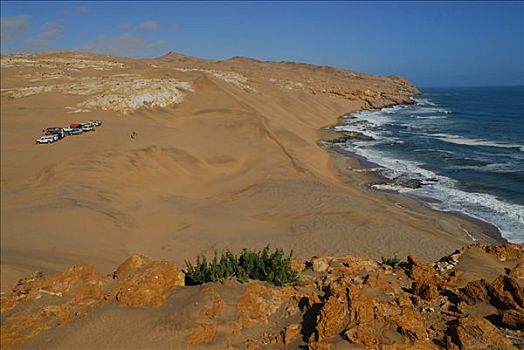 沙丘,大西洋,海洋,山,区域,纳米比亚