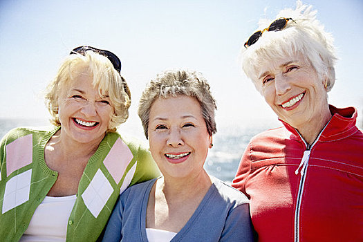 女人,海滩,圣莫尼卡码头,加利福尼亚,美国
