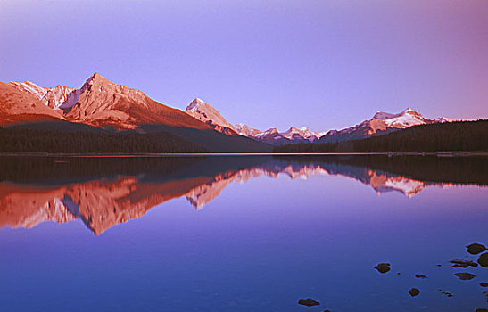 玛琳湖,清晰,白天,碧玉国家公园,艾伯塔省,加拿大