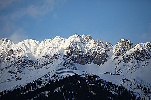 因斯布鲁克的雪山