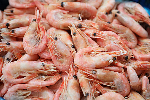 海鲜红虾