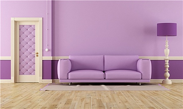 紫色,房间