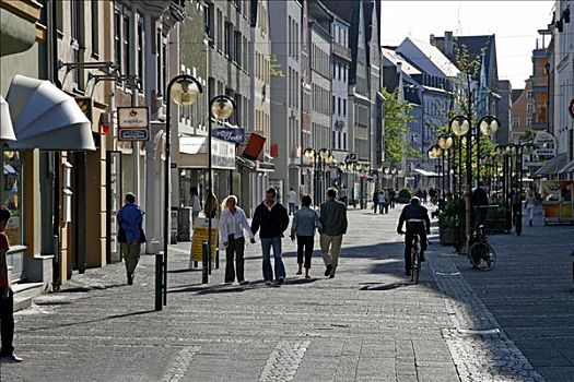 步行街,因格尔斯塔德特,巴伐利亚,德国