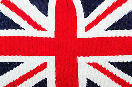 编织,英国,旗帜,特写