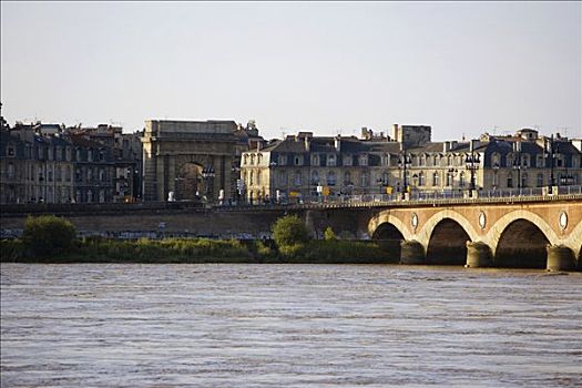 拱桥,河,勃艮第大区,加仑河,波尔多,阿基坦,法国