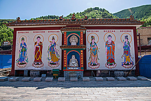 山西忻州市五台山善财洞下院六佛画身像