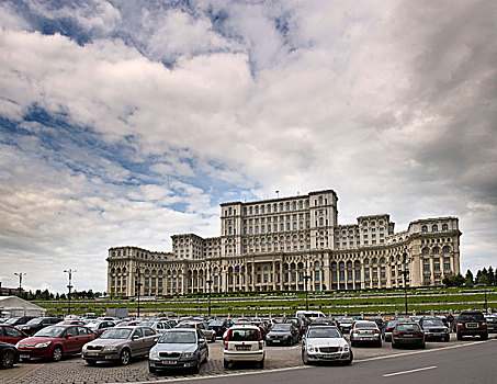 宫殿,议会,房子,布加勒斯特,罗马尼亚,欧洲