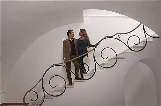 夫妻,楼梯