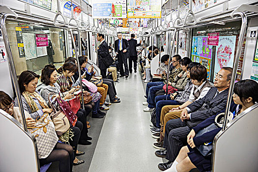 日本,东京,地铁,室内