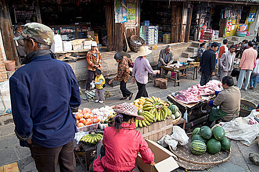 出售,市场,乡村,云南,五月,2009年