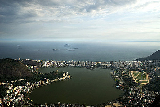 航拍,城市,里约热内卢,巴西