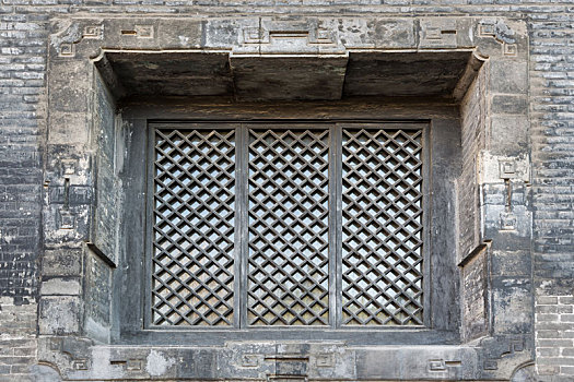 古建筑中式窗,拍摄于山西太谷无边寺