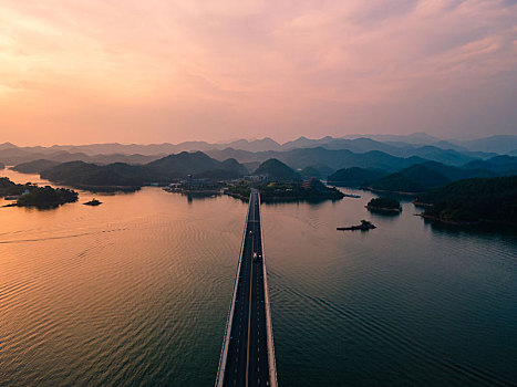 航拍千岛湖风光