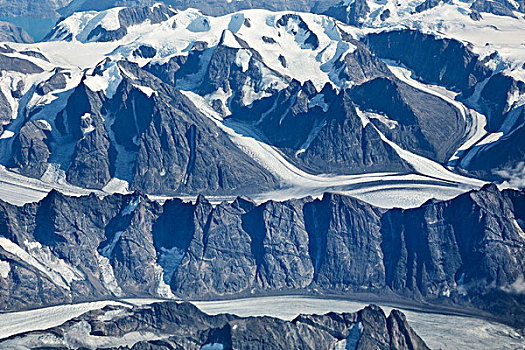 喷气式飞机,靠近,西格陵兰