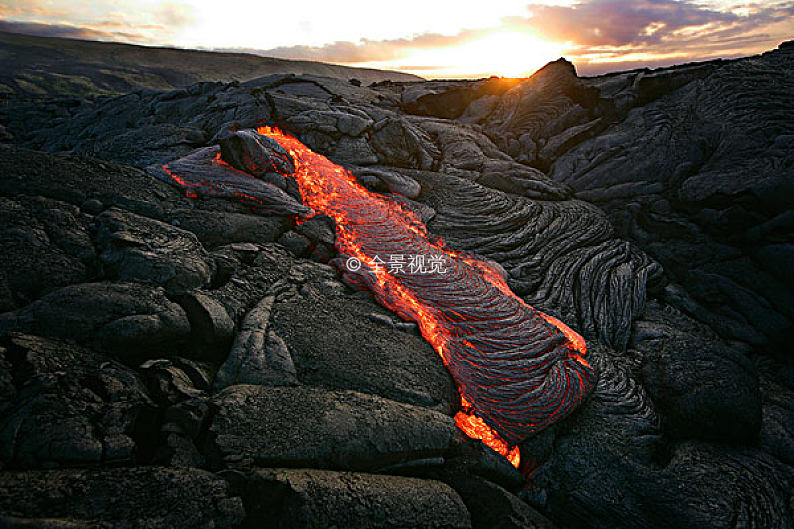 火山,流動,夏威夷,美國_高清圖片_全景視覺