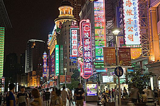 上海南京路夜色
