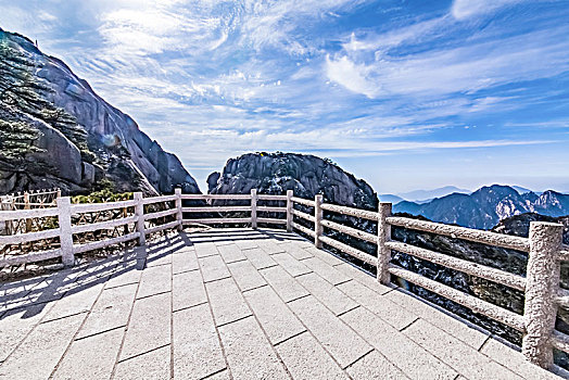 安徽省黄山市黄山风景区天海大峡谷自然景观