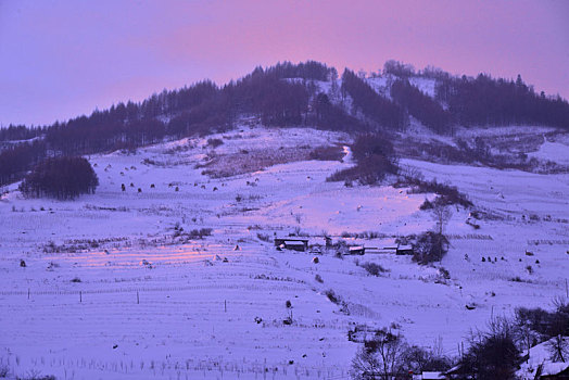 冬季吉林雪村-松岭美景如画