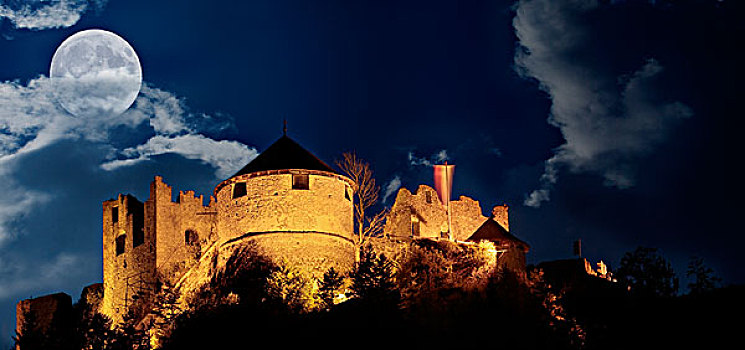 城堡,遗址,赫耶特,提洛尔,奥地利,欧洲