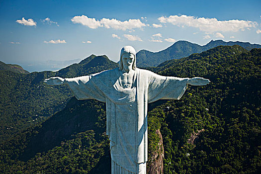 耶稣,救世主,雕塑,耶稣山,里约热内卢,巴西