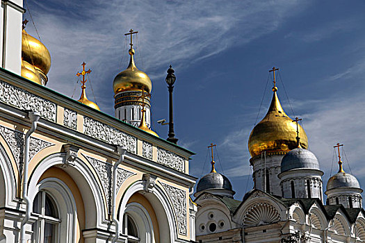 欧洲,俄罗斯,莫斯科,大教堂,圆顶,克里姆林宫,复杂