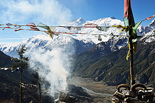 安纳普尔纳峰,山脉,河谷,保护区,尼泊尔