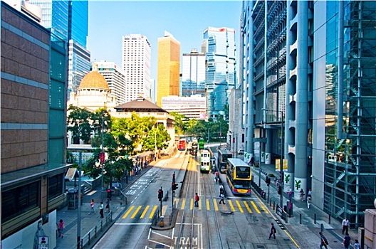市中心,交通,城市生活,香港