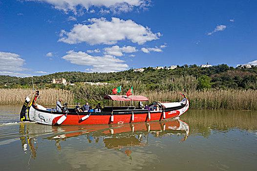 历史,捕鱼,船,旅游,河,阿尔加维,葡萄牙,欧洲