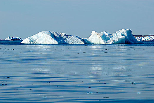 冰山,漂浮,德文郡,岛屿,通道西北部,努纳武特,加拿大,北极