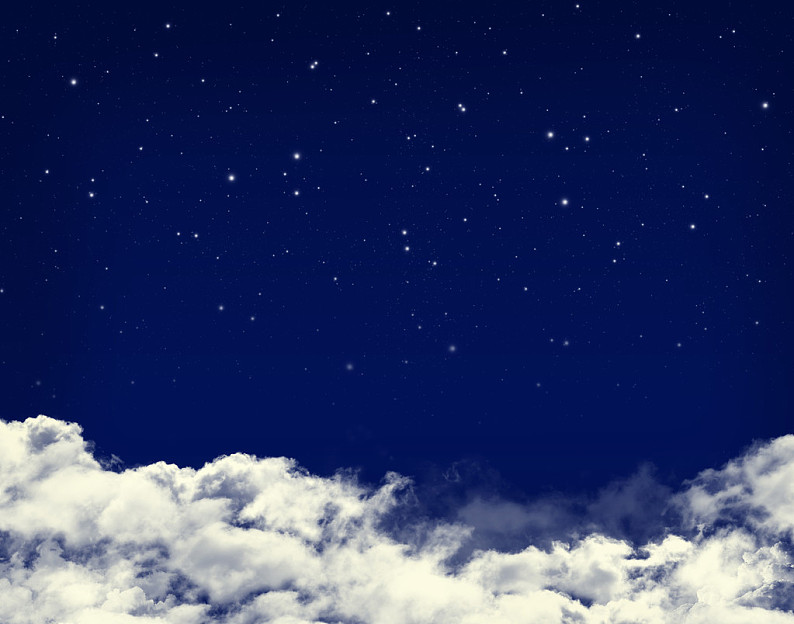 云,星星,夜空,夜晚,蓝天_高清图片_全景视觉