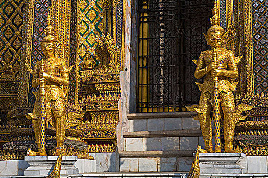 雕塑,保护,皇家,大皇宫,地区,曼谷,泰国