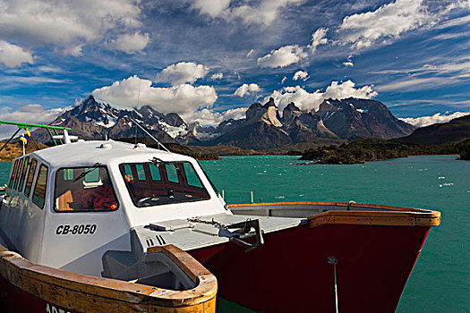 智利,麦哲伦省,区域,托雷德裴恩国家公园,拉哥裴赫湖,游船