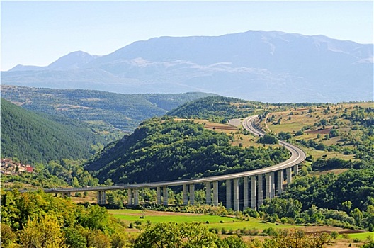 大萨索山,高速公路