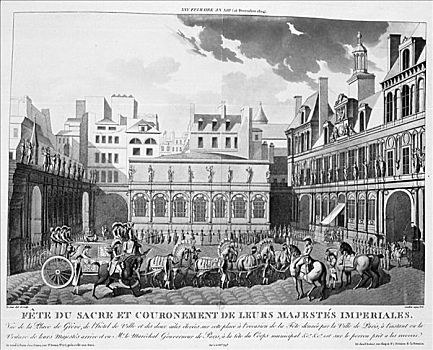 喜庆,加冕,巴黎,十二月,19世纪