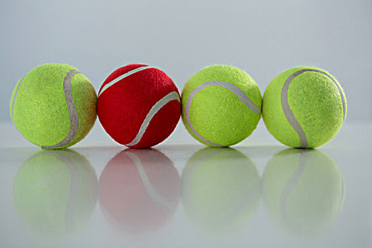 红色,荧光,网球,白色背景,背景