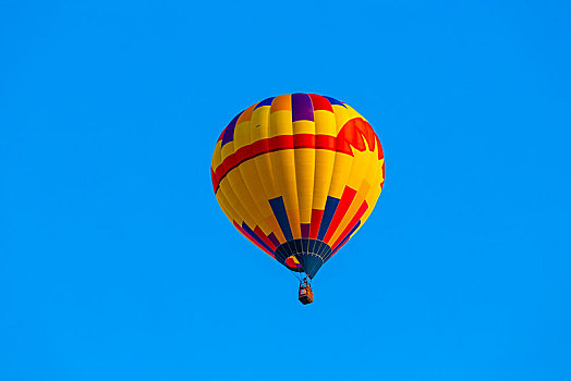 热气球,蓝天,加拿大,北美