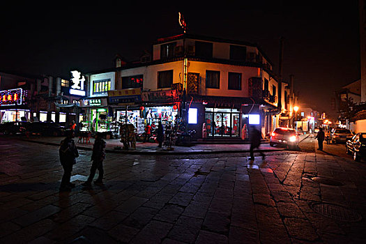 朱家角新镇夜景