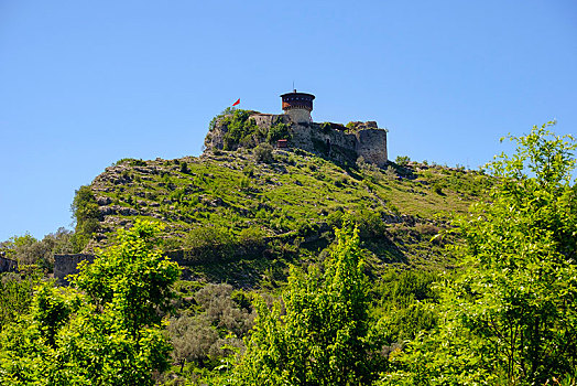 城堡,靠近,地拉那,阿尔巴尼亚,欧洲