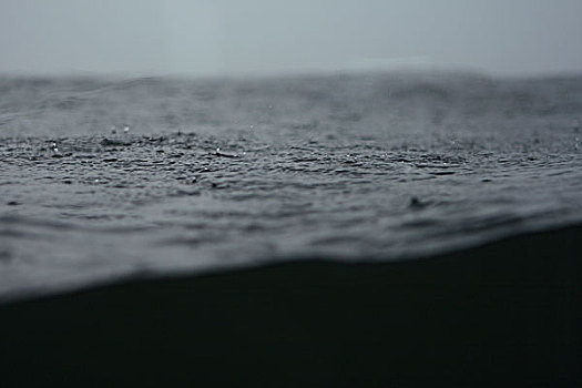 雨,水上,表面