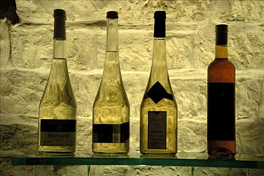 葡萄酒瓶,地窖,布尔根兰,奥地利
